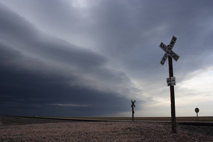 shelfcloud shelf_cloud : S of Bridgeport, Nebraska, USA   21 May 2007