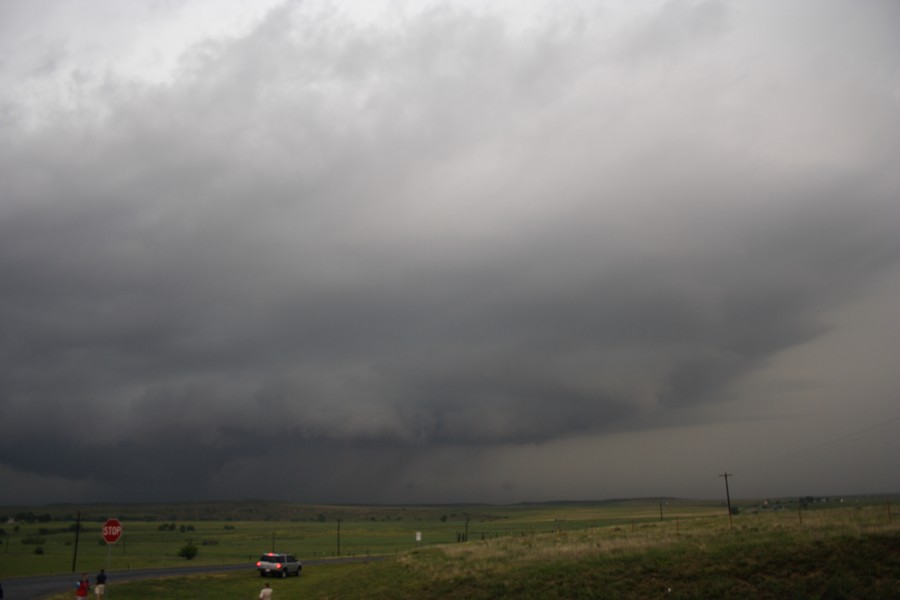 cumulonimbus thunderstorm_base : SE of Perryton, Texas, USA   23 May 2007