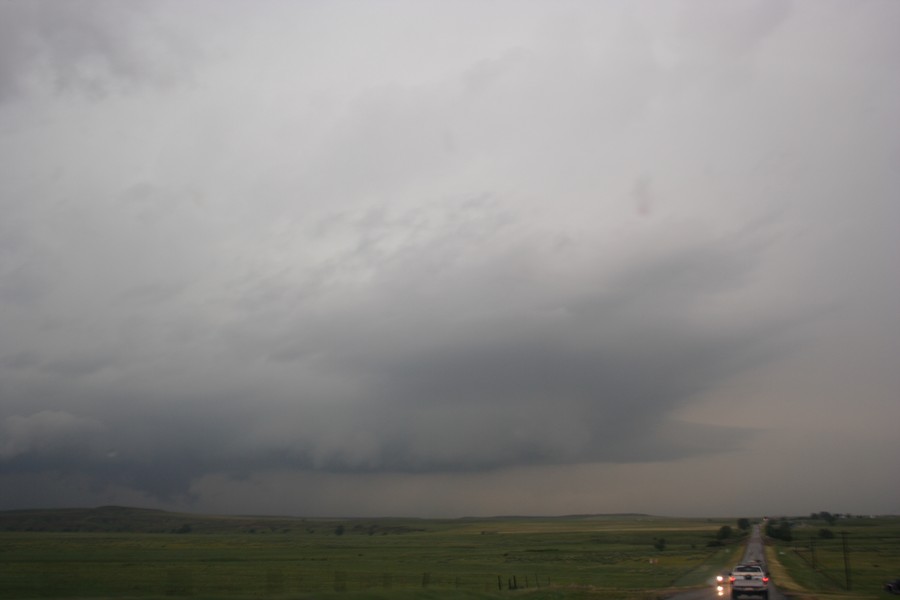 cumulonimbus thunderstorm_base : SE of Perryton, Texas, USA   23 May 2007