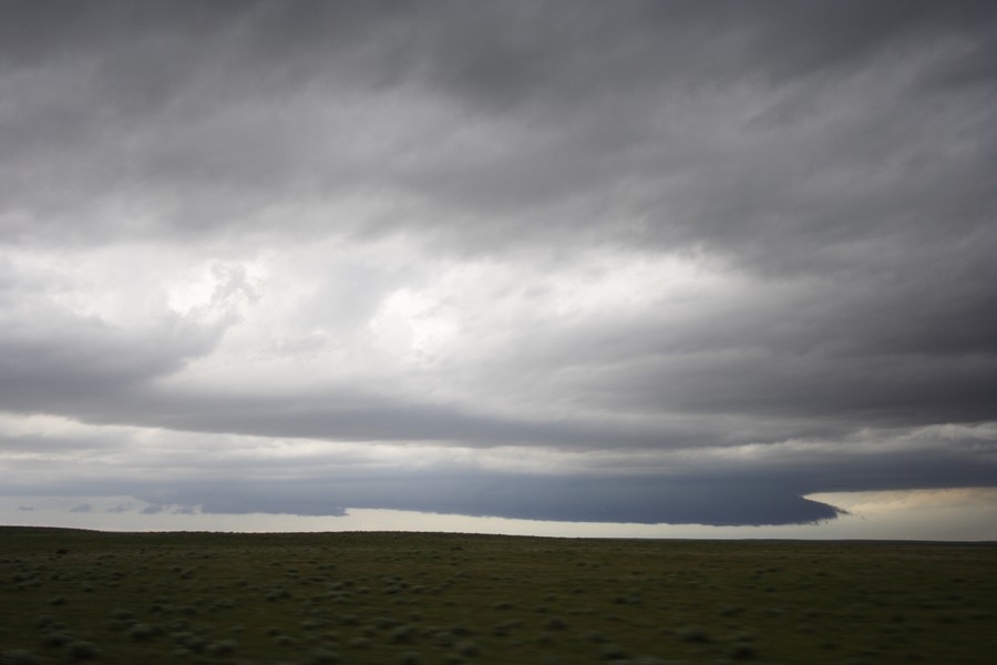 cumulonimbus thunderstorm_base : N of Eads, Colorado, USA   29 May 2007