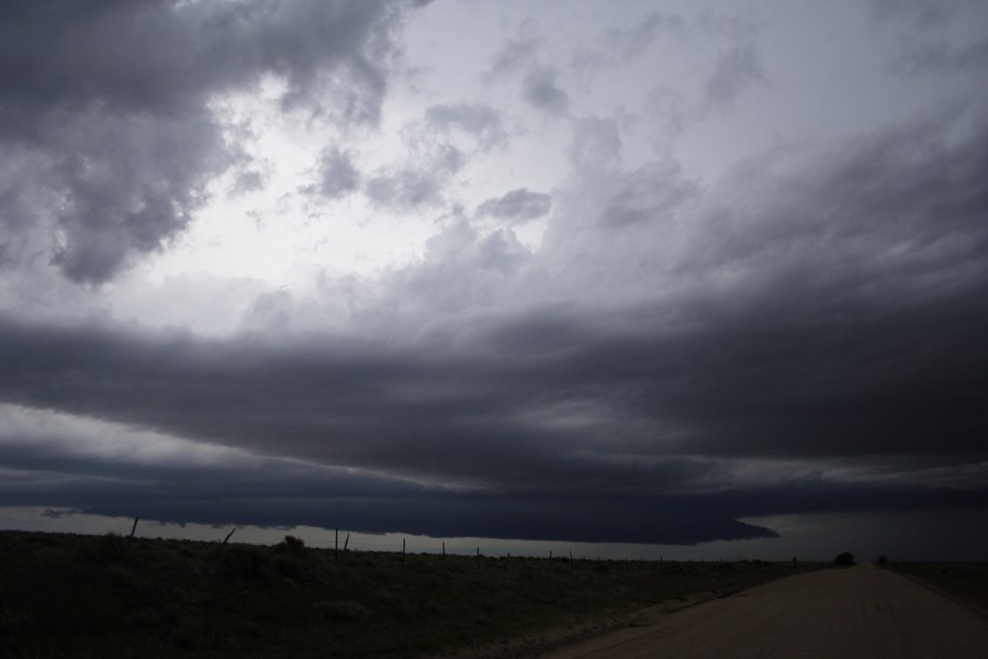 cumulonimbus thunderstorm_base : N of Eads, Colorado, USA   29 May 2007