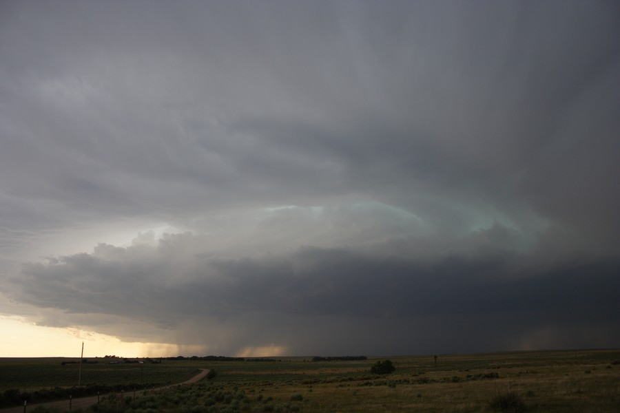 cumulonimbus thunderstorm_base : ESE of Campo, Colorado, USA   31 May 2007