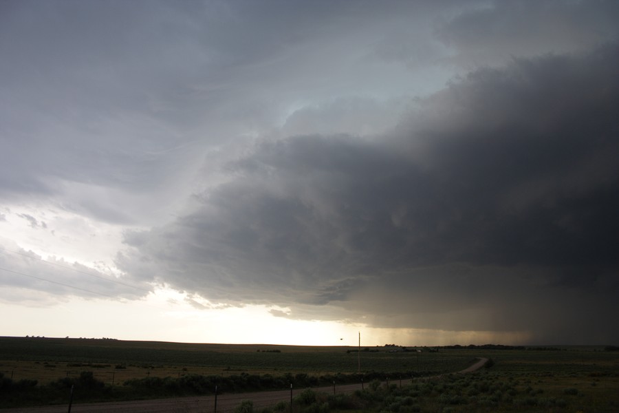 cumulonimbus thunderstorm_base : ESE of Campo, Colorado, USA   31 May 2007