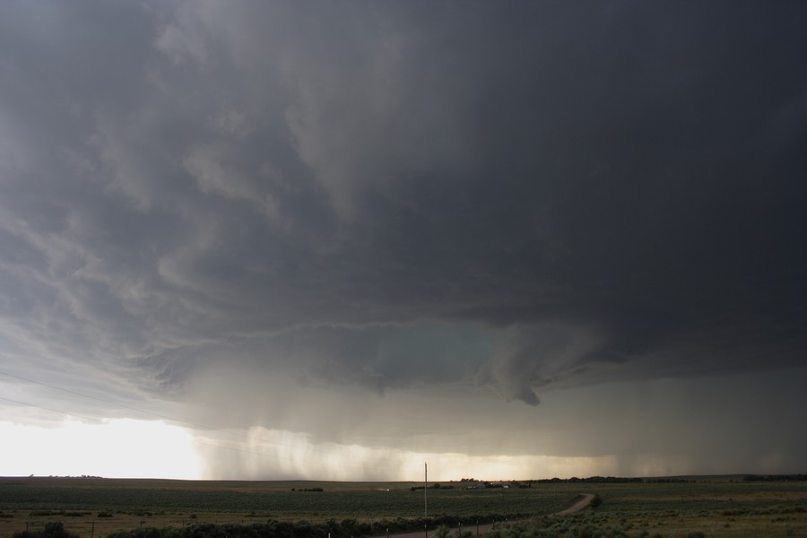 cumulonimbus supercell_thunderstorm : ESE of Campo, Colorado, USA   31 May 2007