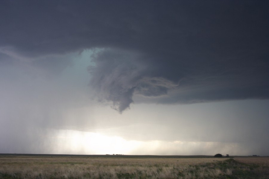 cumulonimbus thunderstorm_base : ESE of Campo, Colorado, USA   31 May 2007