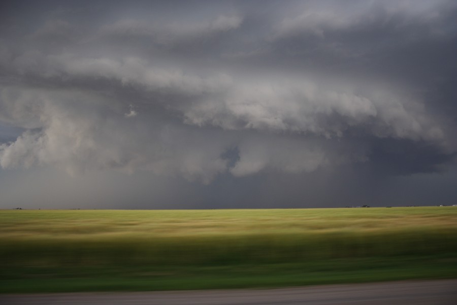 cumulonimbus supercell_thunderstorm : E of Keyes, Oklahoma, USA   31 May 2007