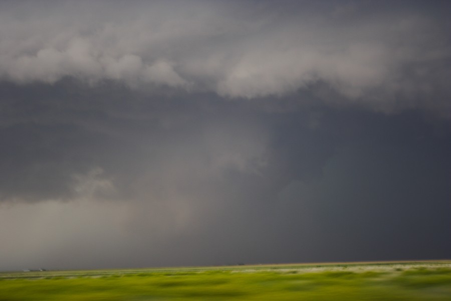 cumulonimbus thunderstorm_base : E of Keyes, Oklahoma, USA   31 May 2007