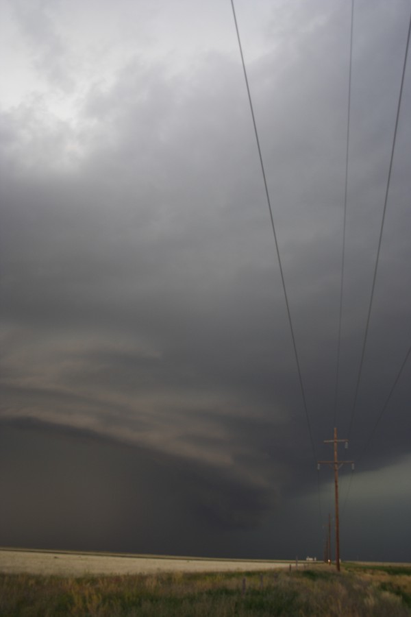 cumulonimbus thunderstorm_base : E of Keyes, Oklahoma, USA   31 May 2007