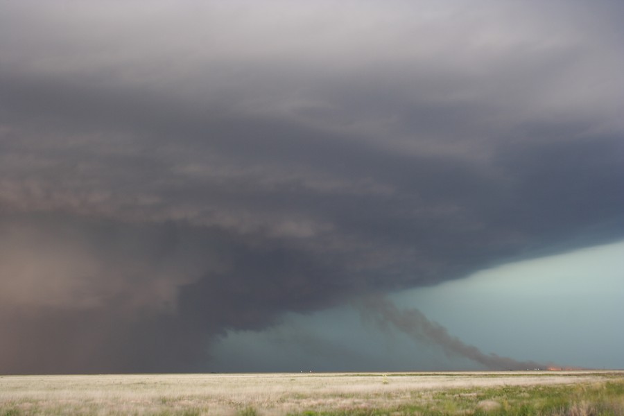 shelfcloud shelf_cloud : E of Keyes, Oklahoma, USA   31 May 2007