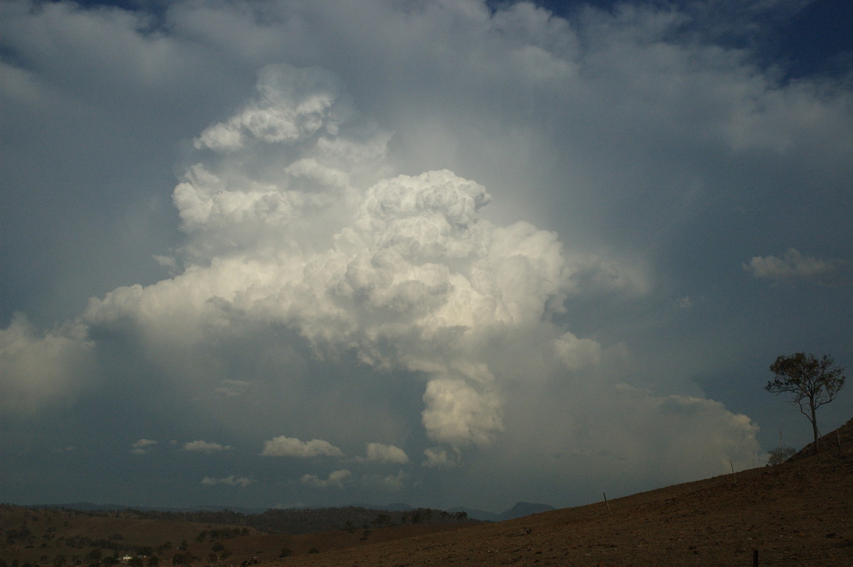 thunderstorm cumulonimbus_incus : near Rathdowney, QLD   6 October 2007