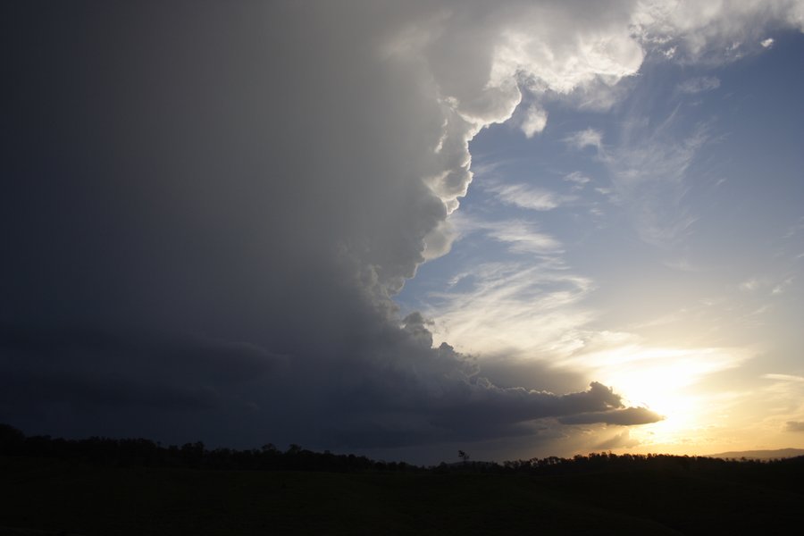 cumulonimbus thunderstorm_base : near Kyogle, NSW   30 October 2007