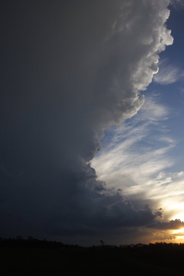 cumulonimbus thunderstorm_base : near Kyogle, NSW   30 October 2007