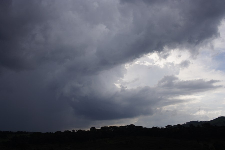 cumulonimbus thunderstorm_base : E of Portland, NSW   8 December 2007