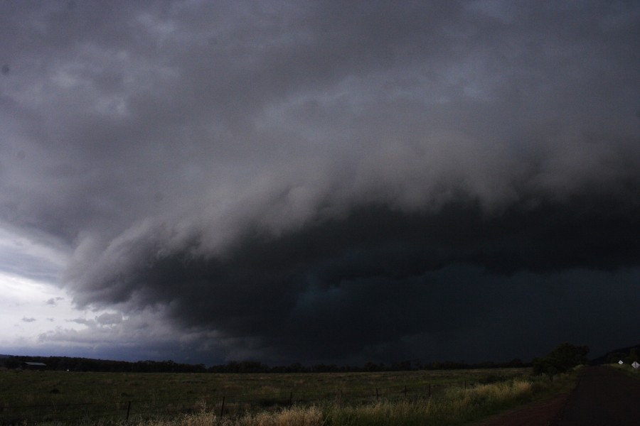 cumulonimbus thunderstorm_base : W of Gunnedah, NSW   14 October 2008