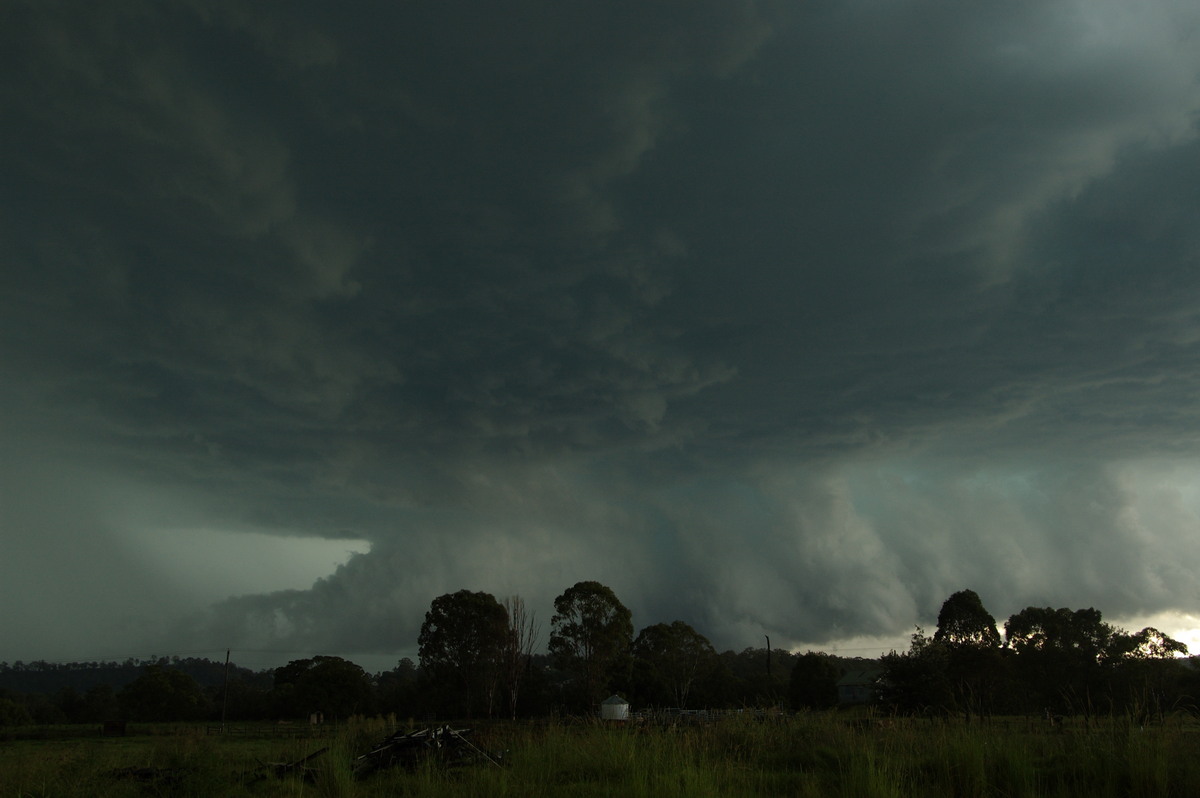 cumulonimbus supercell_thunderstorm : Kyogle, NSW   24 December 2008