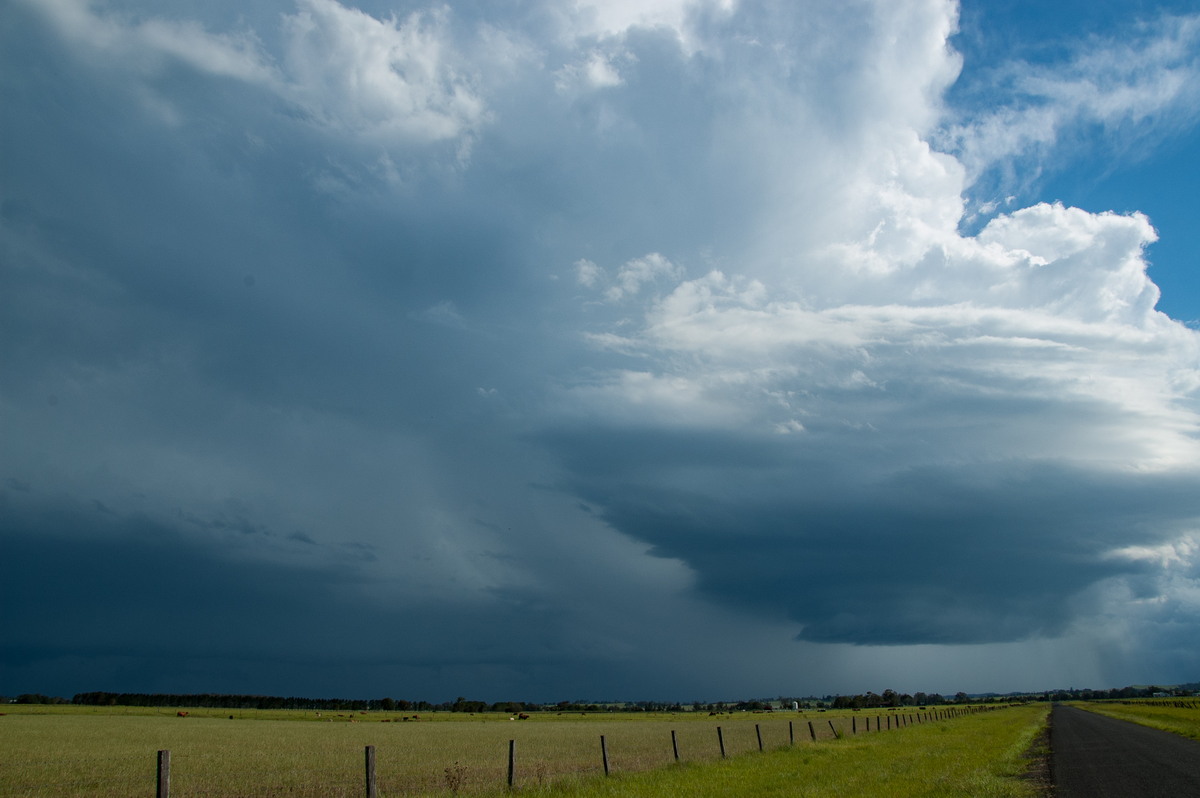 cumulonimbus thunderstorm_base : N of Casino, NSW   24 December 2008