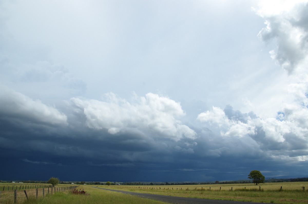 cumulonimbus thunderstorm_base : N of Casino, NSW   16 March 2009