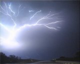 June 11 2003 Central Texas Supercells and squall line merge into MCS and spectacular anvil crawler display